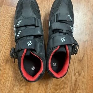 Peloton Black and Red Cycling Shoes